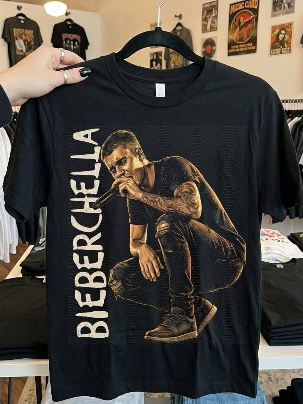 Bieberchella Black Graphic Tee - Justin  Concert Shirt